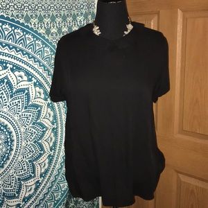 Black pan collared shirt